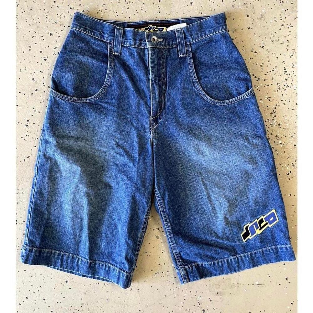 Jnco Men's Blue and Navy Shorts